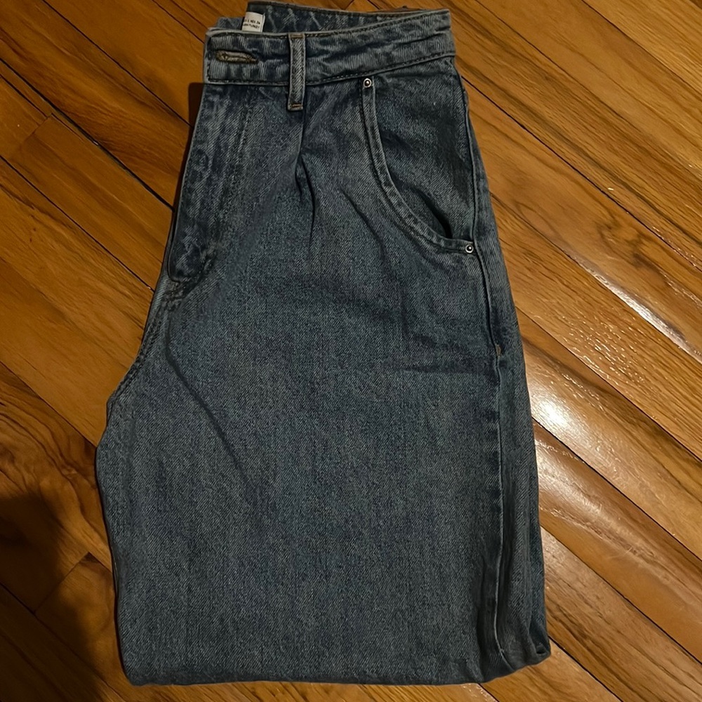 Zara balloon jeans, sz 2, light blue